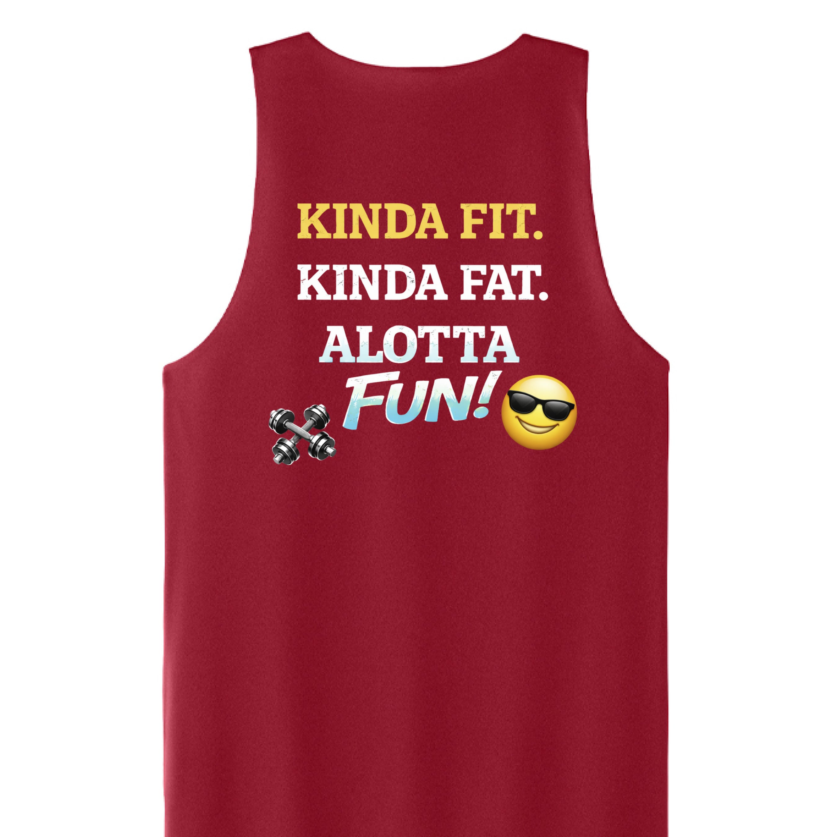 Deep Red/ White - BACK