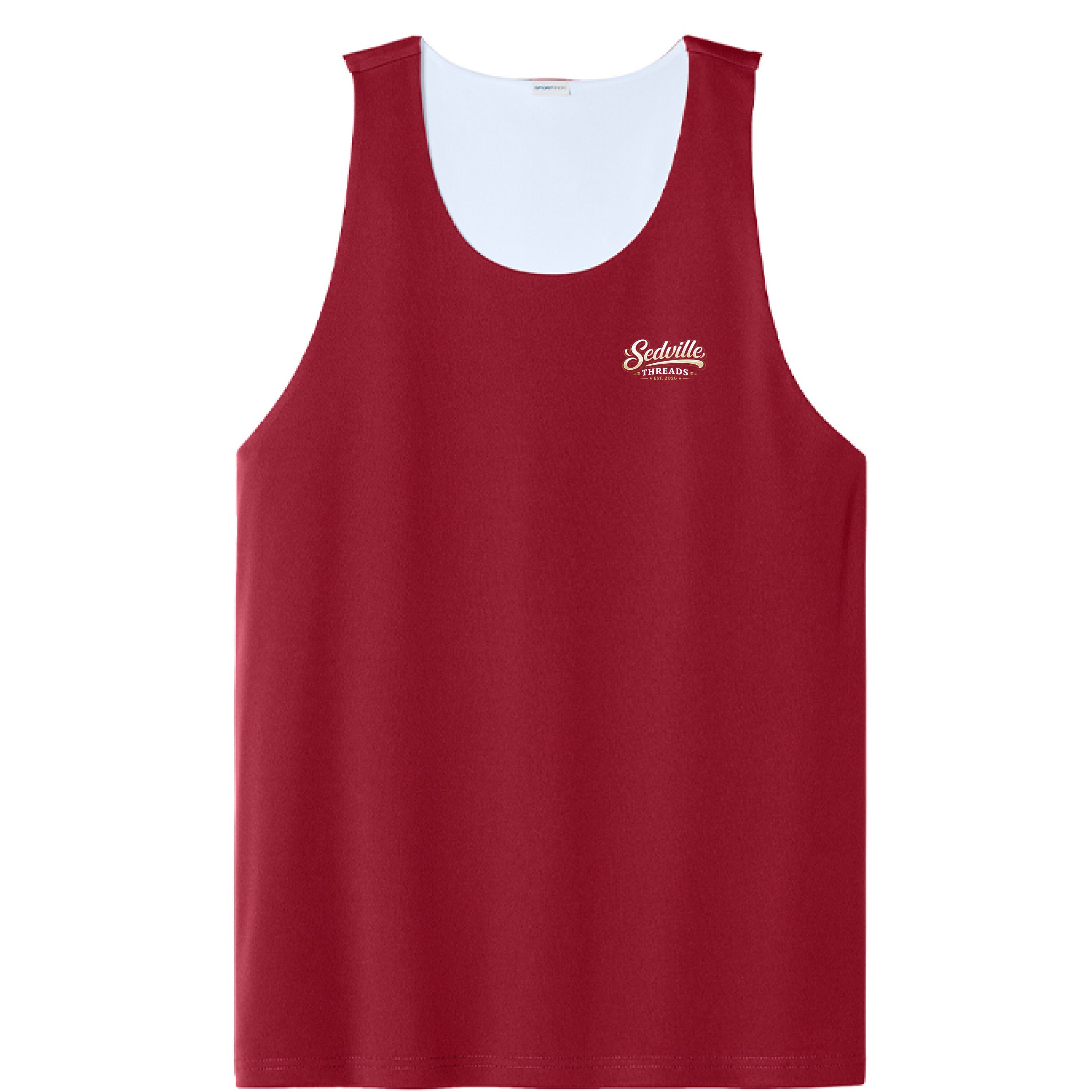 Deep Red/ White - FRONT