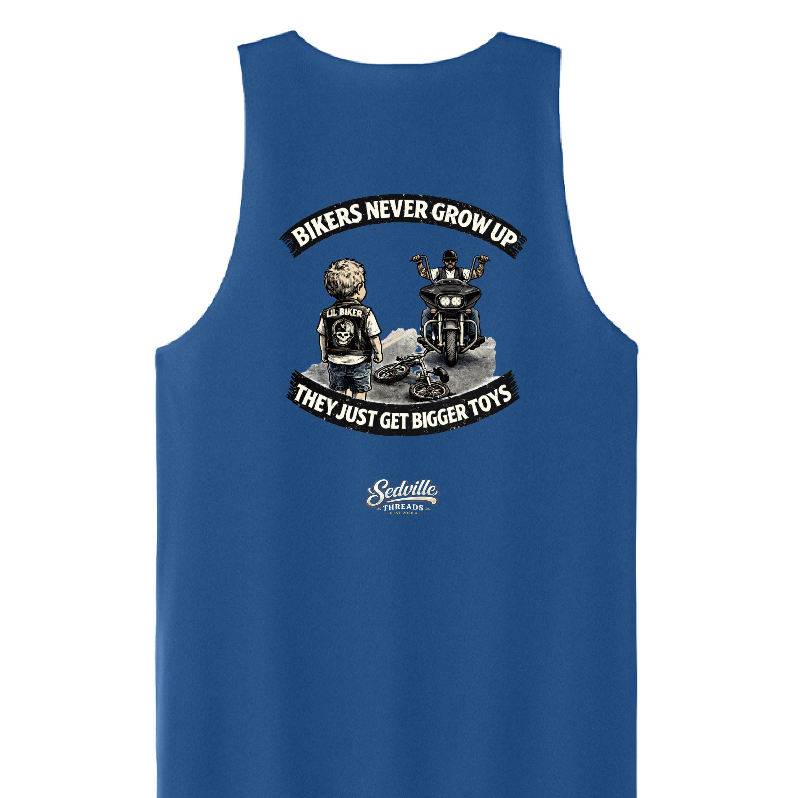 True Royal/ White - BACK