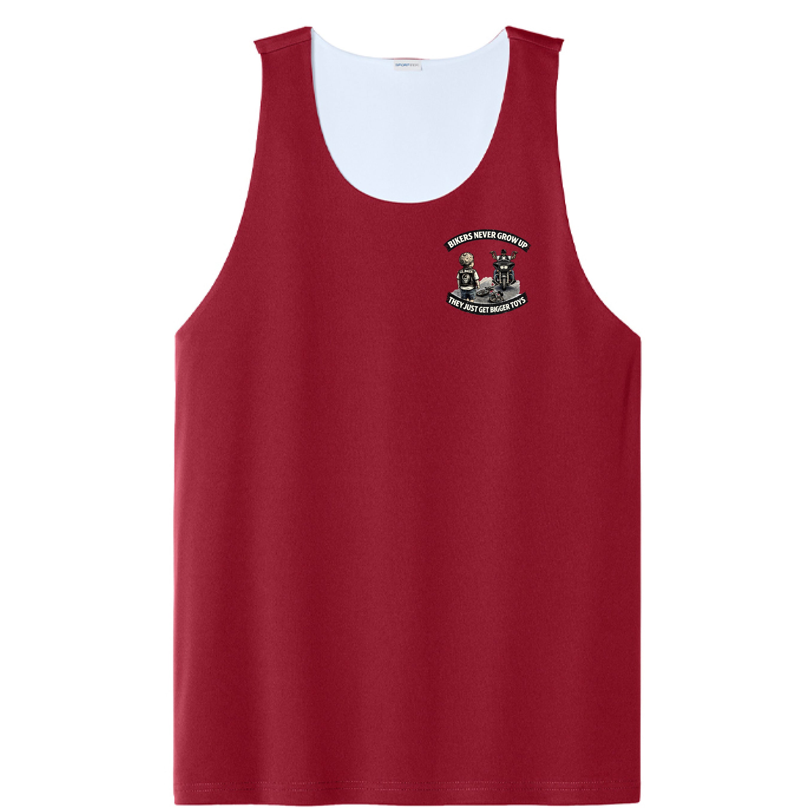 Deep Red/ White - FRONT