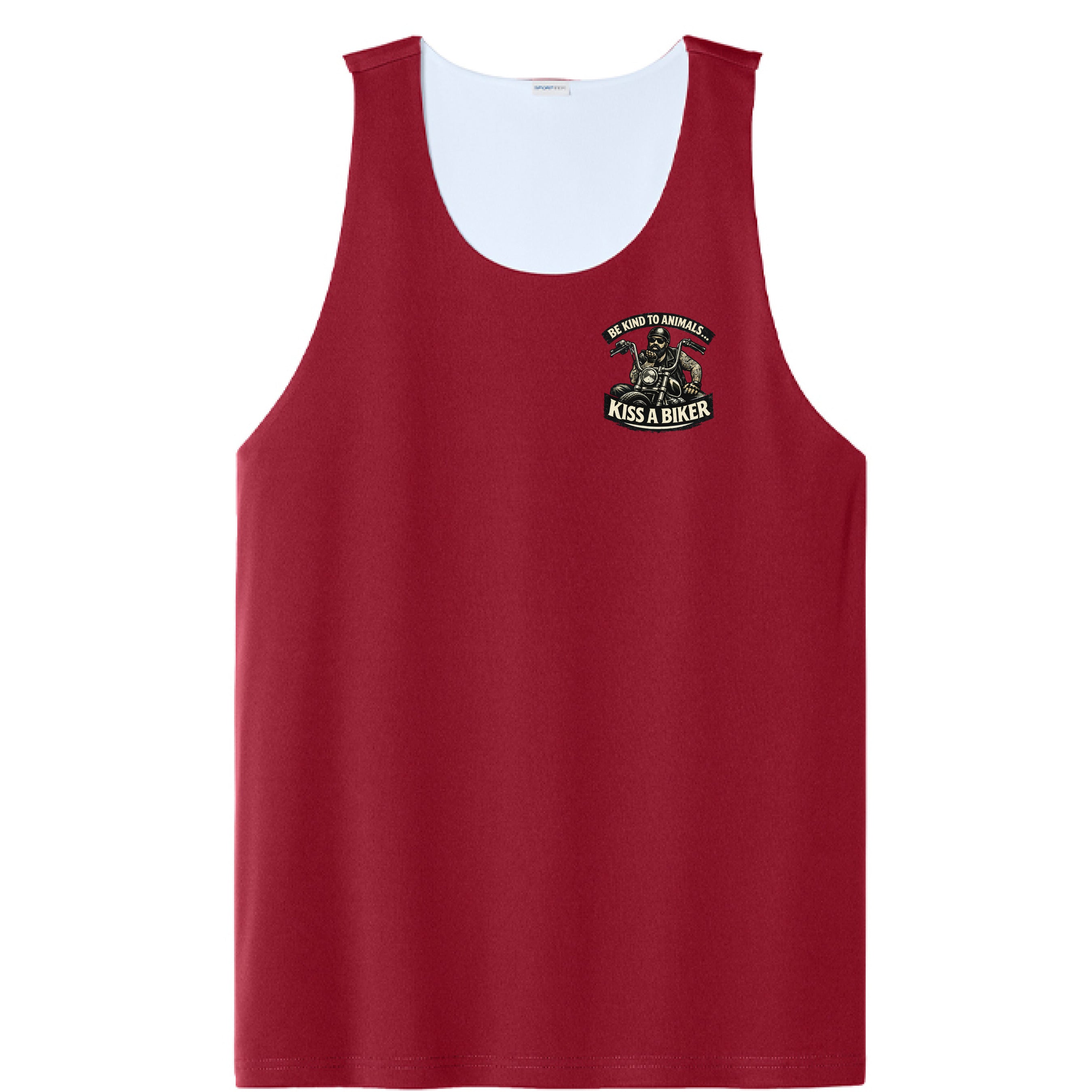 Deep Red/ White - FRONT