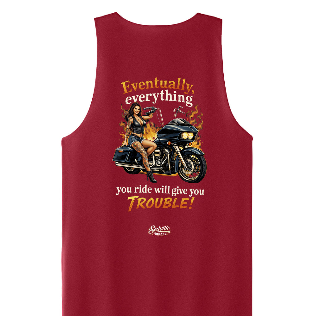 Deep Red/ White - BACK