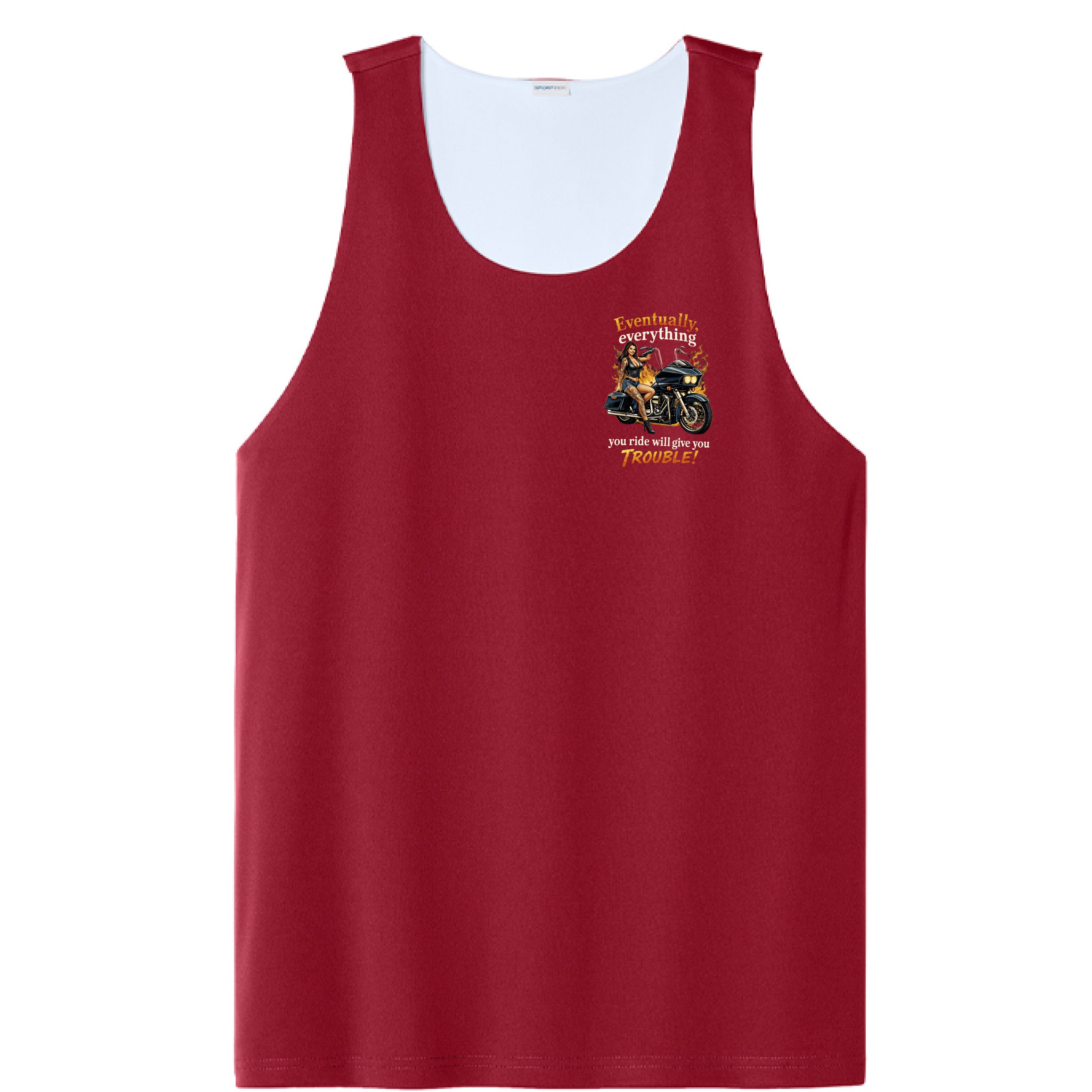 Deep Red/ White - FRONT