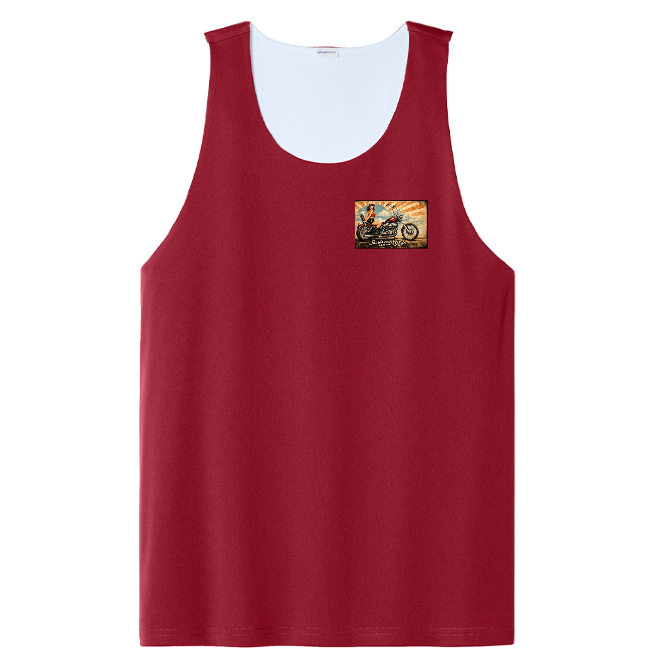 Deep Red/ White - FRONT