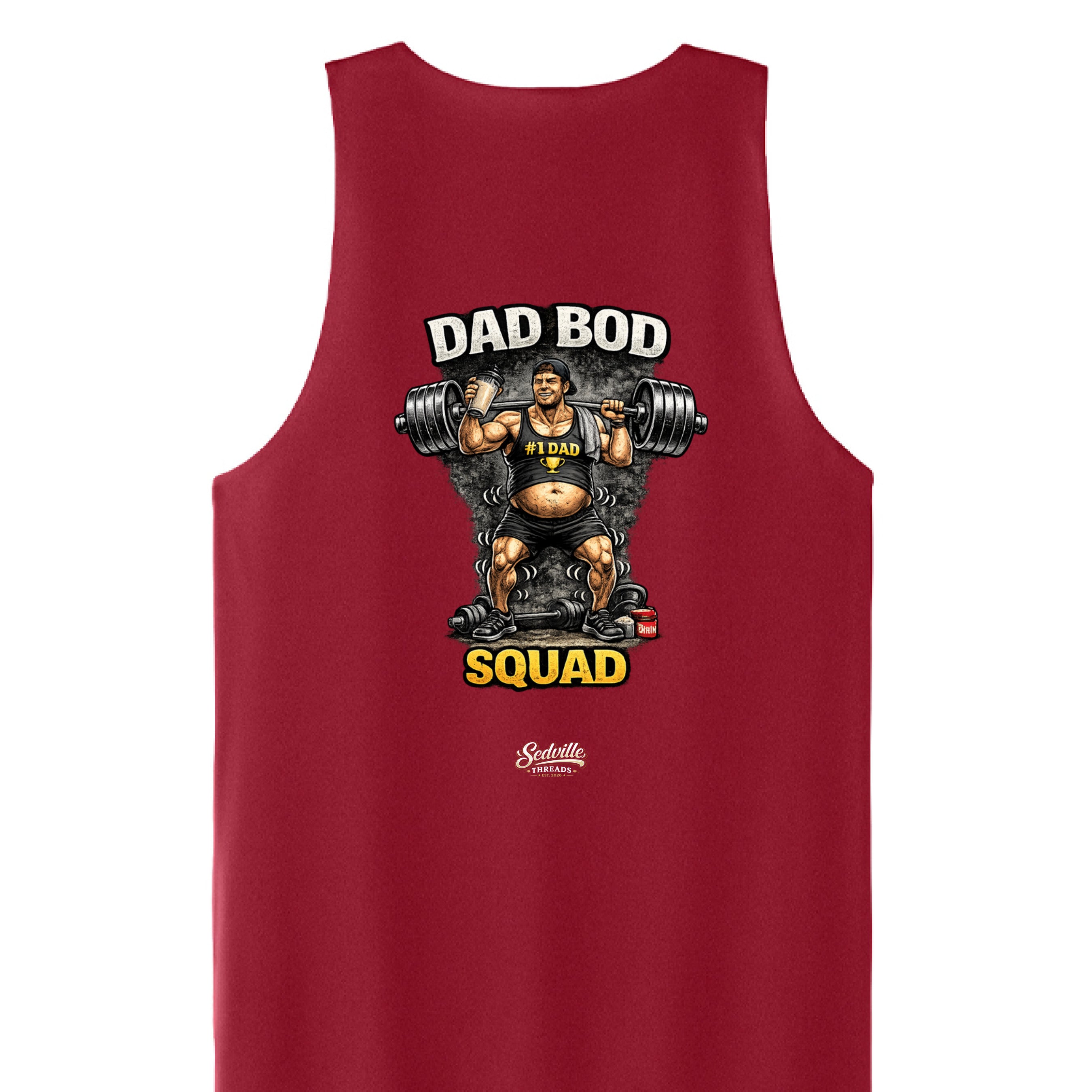 Deep Red/ White - BACK