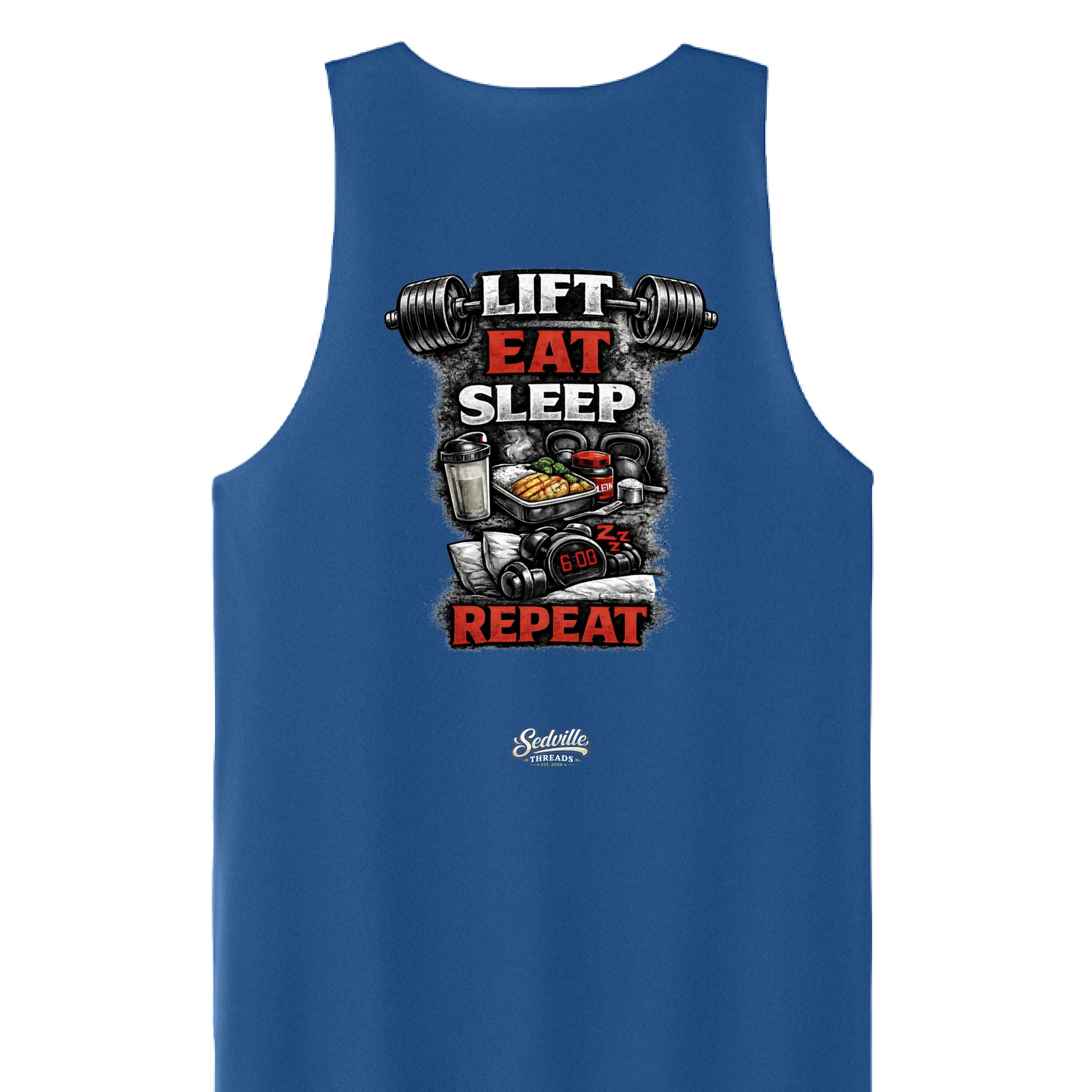 True Royal/ White - BACK