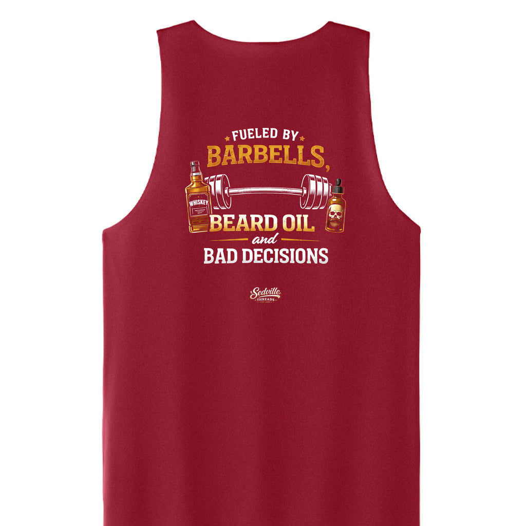 Deep Red/ White - BACK