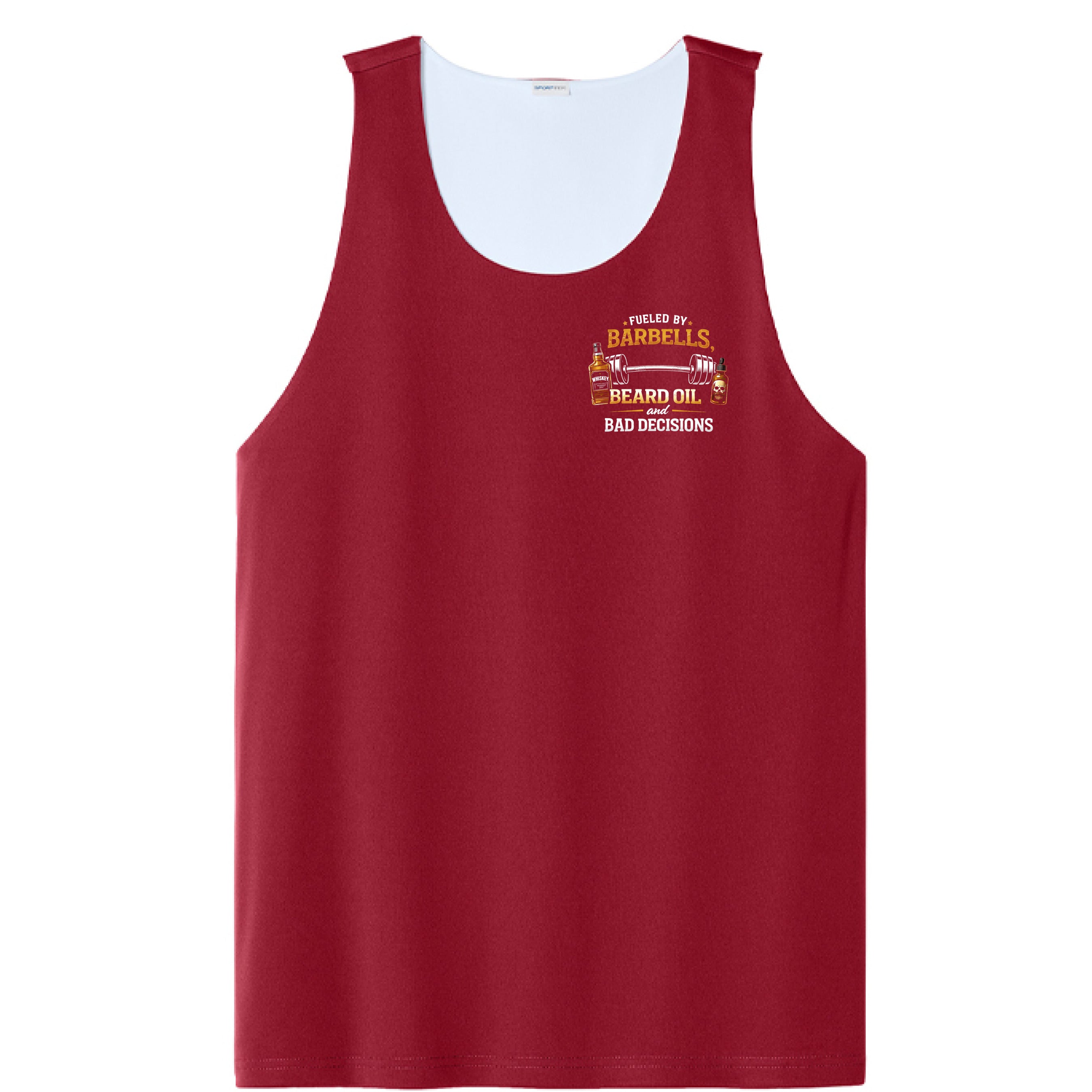 Deep Red/ White - FRONT