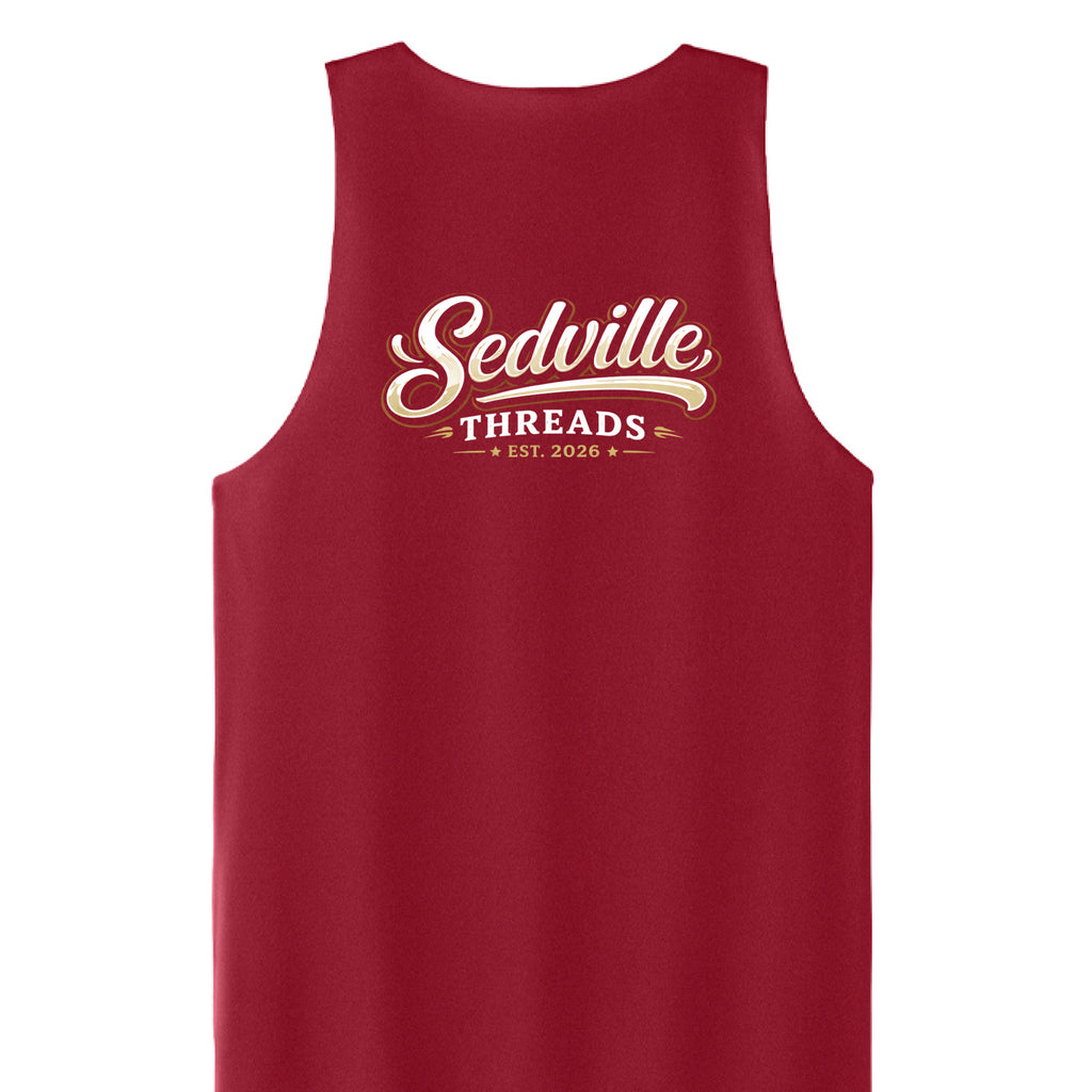 Deep Red/ White - BACK