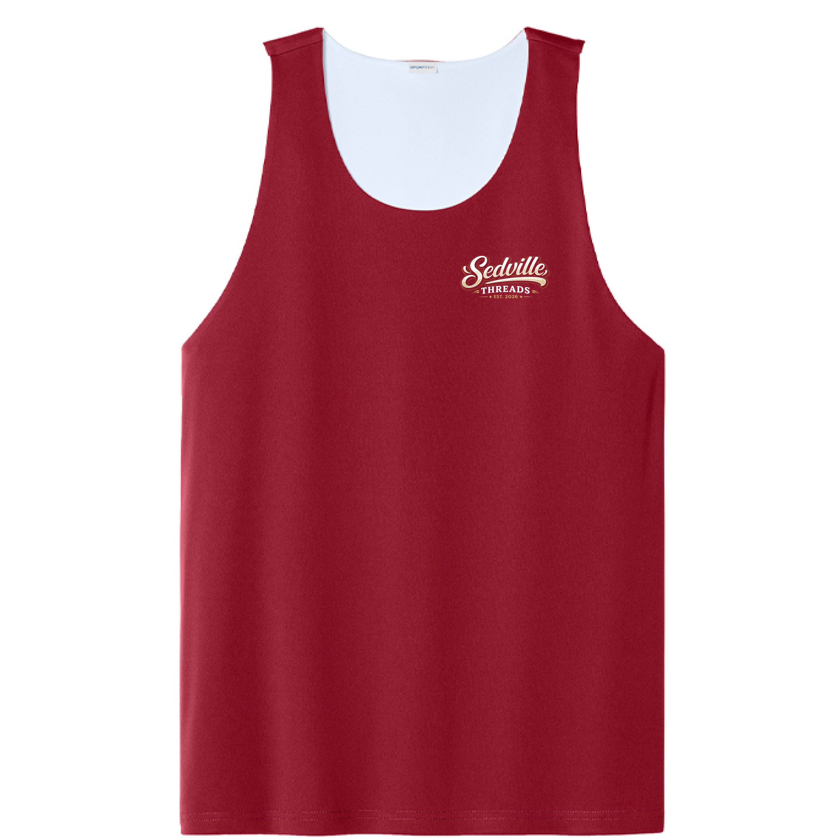 Deep Red/ White - FRONT