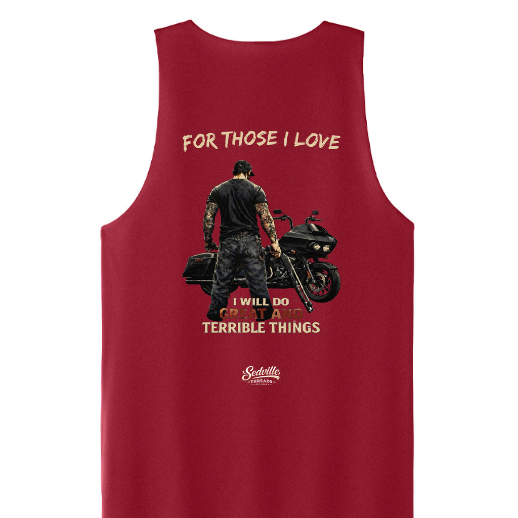 Deep Red/ White - BACK