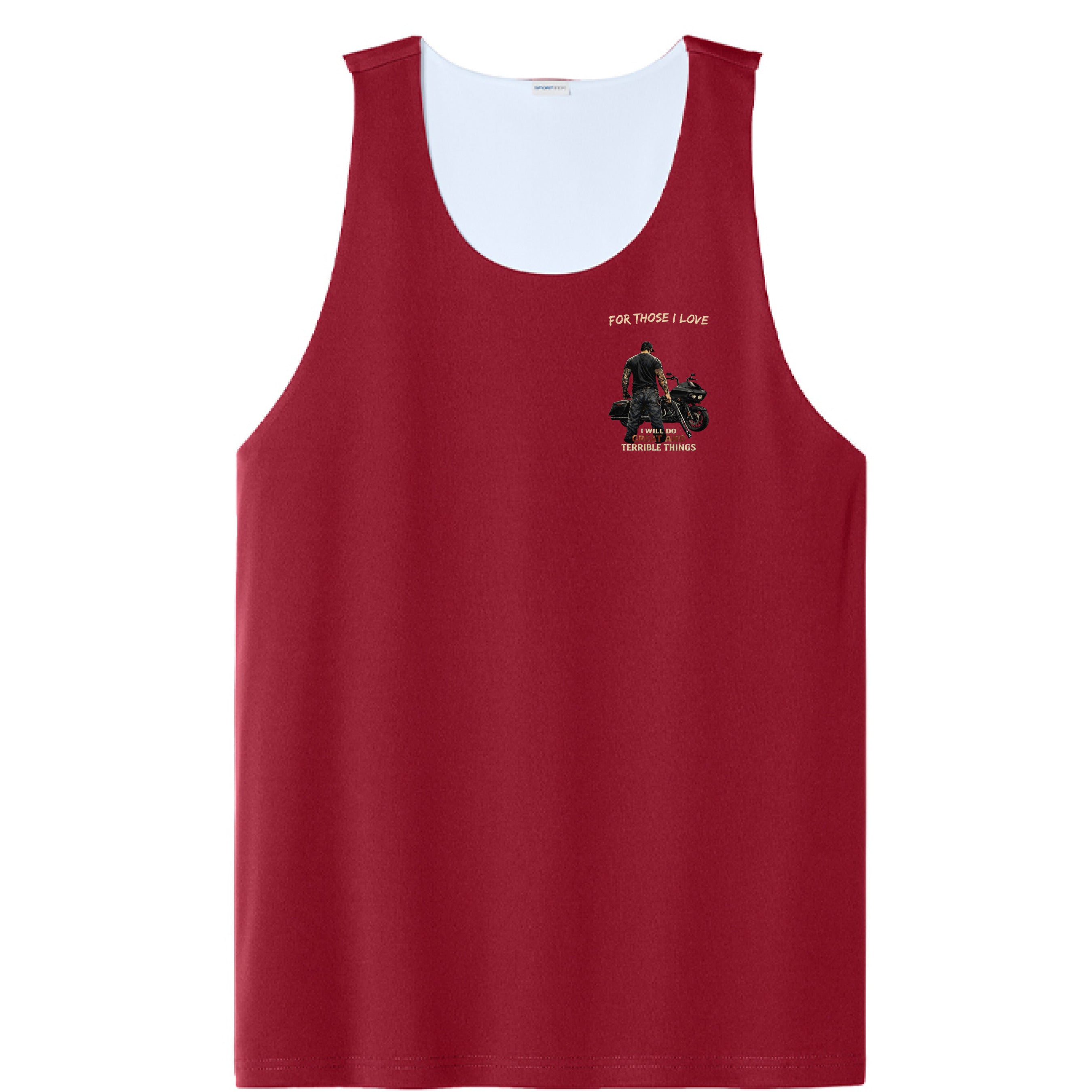 Deep Red/ White - FRONT